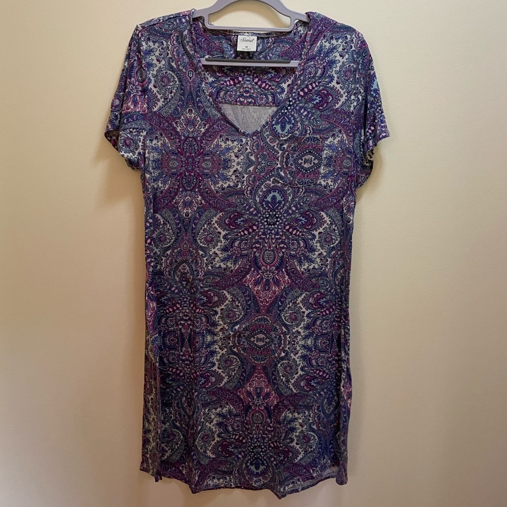 Soma COOL NIGHTS Sleepshirt Nightgown Size MEDIUM